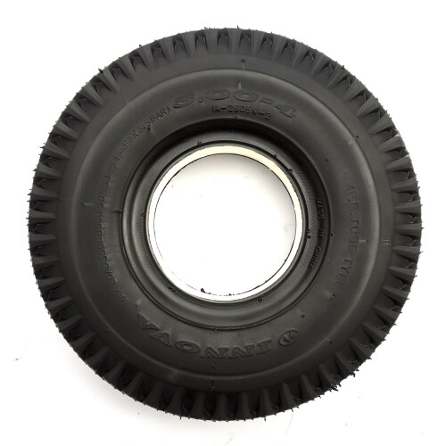 Solid PU Tyre 260x85 4 Inch Black Puncture Proof Mobility Scooter Block Tread 2