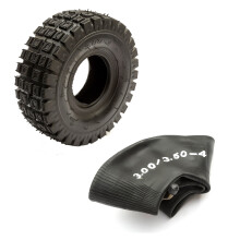 Tyre + Innertube 300-4 3.00x4 Mini Moto Bike ATV 3.50-4 9x3.5-4 Minimoto 4 Inch 4 Ply