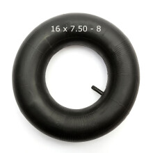 Inner Tube with Straight Schrader Valve 16x7.50-8 for 8-Inch Garden/Lawn Tractors (Fits 16x6.5-8, 6.50-8) - Part 37787