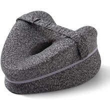 CAIFU Knee Pillow, Memory Foam Wedge Pillow Knee Pillow for Sleeping on Side, Leg Pain, Knees Pain, Joints Pain & Pregnancy Bed Leg Cushion