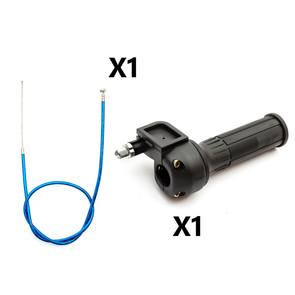 Twist Throttle & Throttle Cable Mini Moto 47Cc 49Cc Quad Atv Bike Blue 5055583046001