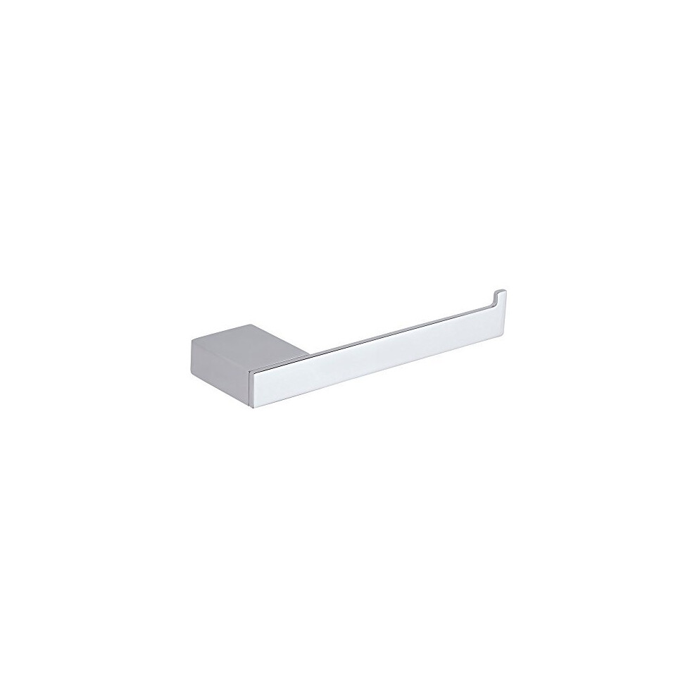 Milano Arvo  Modern Wall Mounted Square Bathroom Toilet Roll Holder - Chrome