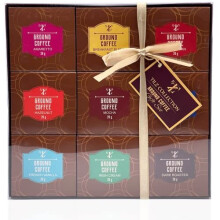 Coffee Gift Set Gourmet Ground Coffee Selection Of 9 Assorted Flavours Including Dark Roast French Vanilla Mocha Great Gifts For Coffee Lovers Br