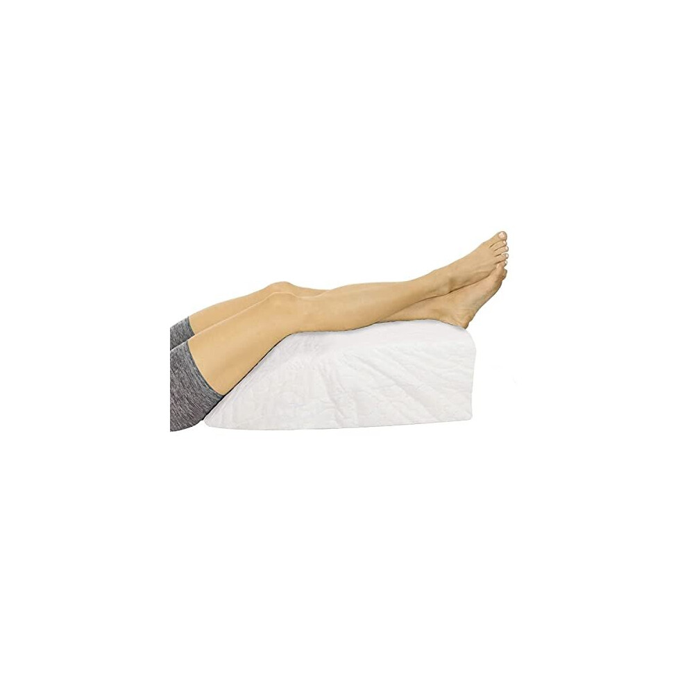 Porter And Lambert Leg Pillow - Elevating Wedge Upholstery Foam Rest Pillow | Ideal For Surgery | Breathable & Washable Quilted Cover | Redu