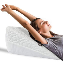Cloe' Louis Best Wedge Pillow Orthopaedic Acid Reflux Pillow for Back Pain | Acid Reflux | Allergies | Snoring | Soft Support Foam with Wash