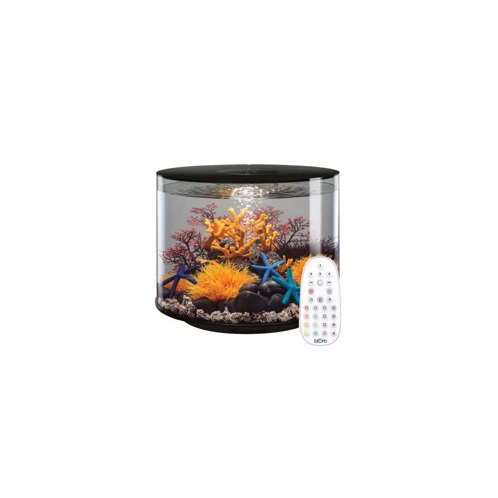 biOrb Tube 35L Black Aquarium with MCR LED Lighting