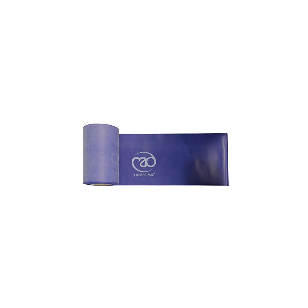 Fitness Mad Resistance Band Rolls 15cm x 15m, Light, Medium or Strong