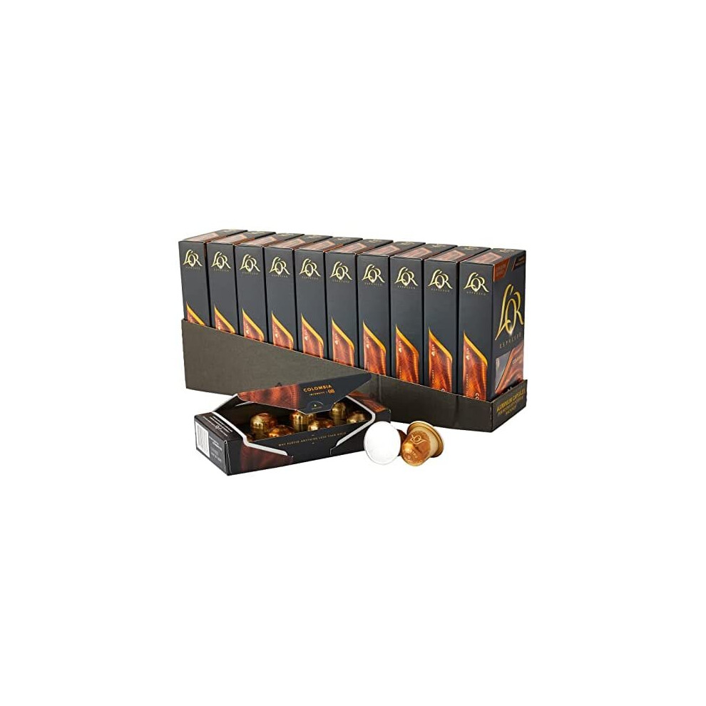L'or Origins Colombia Intensity 8 Nespresso Compatible Coffee Pods (Pack Of 10, Total 100 Coffee Capsules)