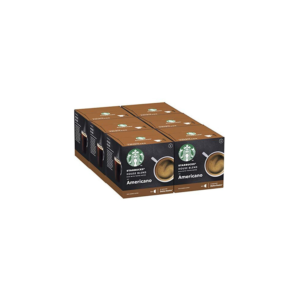 Starbucks Dolce Gusto Americano House Blend Coffee 6 x 12 Pods Total 72 Pods - Image 3