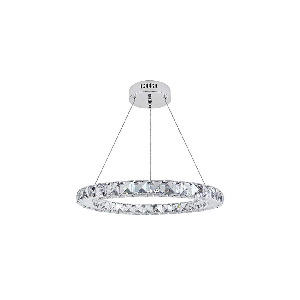 Modern Round Chandelier LED Ring Pendant Ceiling Light Cool White Dining Room Table Kitchen Island Bedroom Living Room M0170