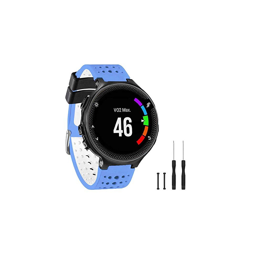 Topperfekt Band Compatible With Garmin Forerunner 235, Soft Silicone Replacement Watch Band Strap Wristband For 220/230/235/620/630/735Xt/235 Lit Not,Specified 739929062751