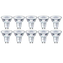 10 Pack x Philips CorePro LED Spot 5W (50W) Dimmable GU10 Lamp 2700k Warm White 350 Lumen 15000 Hours 36 Beam - 929001218832