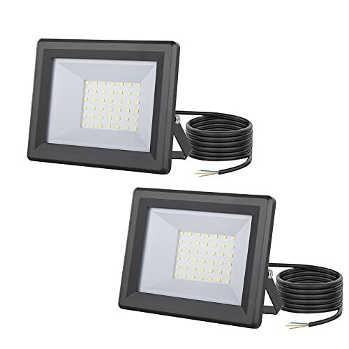 30W Led Floodlight Outdoor, Super Bright 3000 Lumen LED Security Lights
