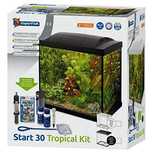 SuperFish Superfish Start 30 Aquarium Tropical 25L - Black