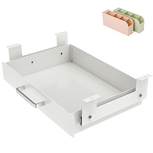 bremermann Cestello estraibile per armadio larghezza 50 cm con ripiano, con guide telescopiche, ideale per cucina, bagno e camera da letto, in metallo (Cromo