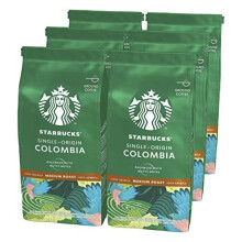 Starbucks Espresso Roast Dark Roast Ground Coffee 200 g Bag (Pack of 6)