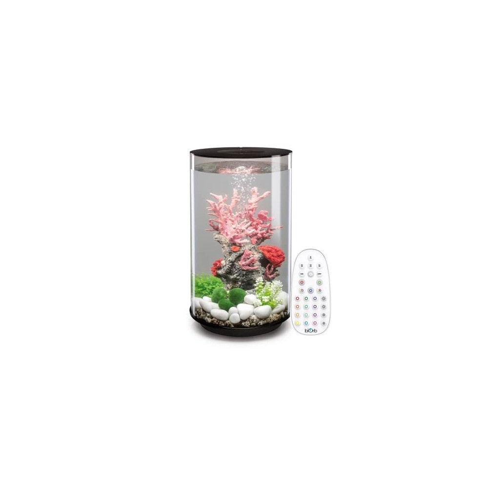 Biorb Tube 30L Aquarium With Mcr Led Lighting Black