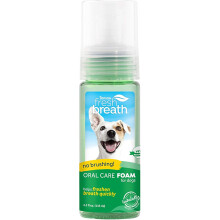 Fresh Breath by TropiClean Oral Care Mint Foam for Pets - No Brushing Required - 133 ml