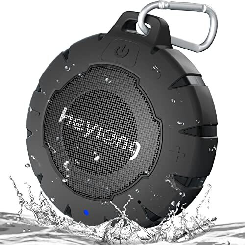 Heysong Portable Bluetooth Speaker IPX7 Shower Waterproof with HD