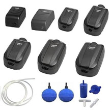 Hidom 6w Aquarium Adjustable Air Pump Twin Valve HD-605 with Accessories