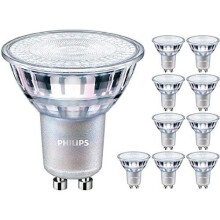 10 Pack - Philips CorePro LED Spot 5W (50W) Dimmable GU10 Lamp 4000k Cool White 380 Lumen 15000 Hours 36 Beam