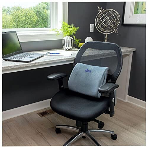 Lumbar Support Cushion Clinical Grade Back Pillow by Desk Jockey for Lower Back Pain Driving Seat Office Chair on OnBuy