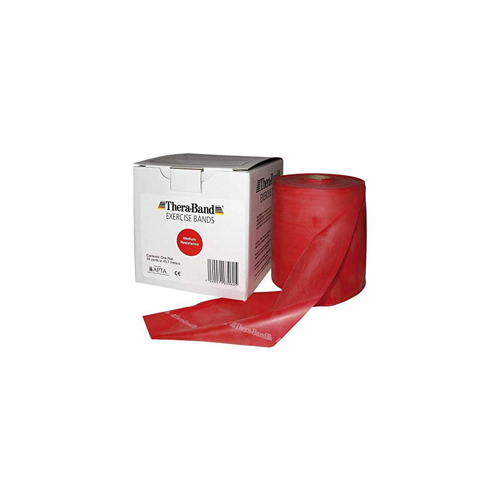 Theraband Resistance Bands, 46 M Roll Professional Latex Elastic Band For Upper & Lower Body & Core Exercise, Physical Therapy, Pilates, At-Home