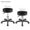 Display4top Black Adjustable Rolling Cushion Tattoo Massage Hydraulic Salon Stool,5 Wheels 5