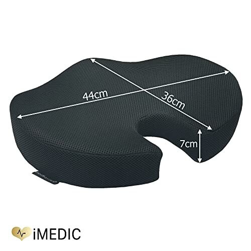 iMedic Cooling Gel Seat 100 Memory Foam Cushion Coccyx Cut Out