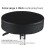 Display4top Black Adjustable Rolling Cushion Tattoo Massage Hydraulic Salon Stool,5 Wheels 3