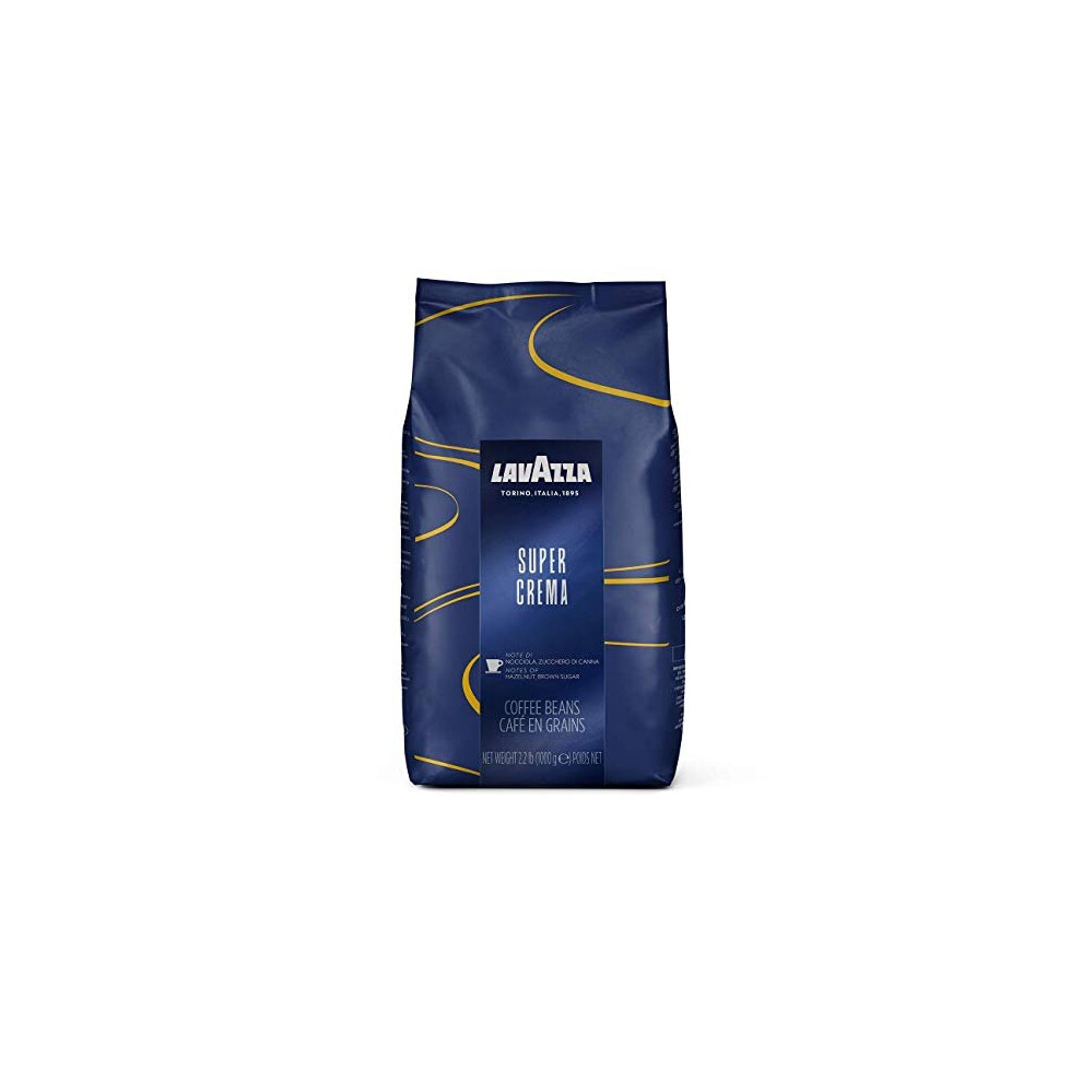 Lavazza Super Crema Whole Bean Espresso Coffee (2.2 lb. bag) (2 pack) by Lavazza