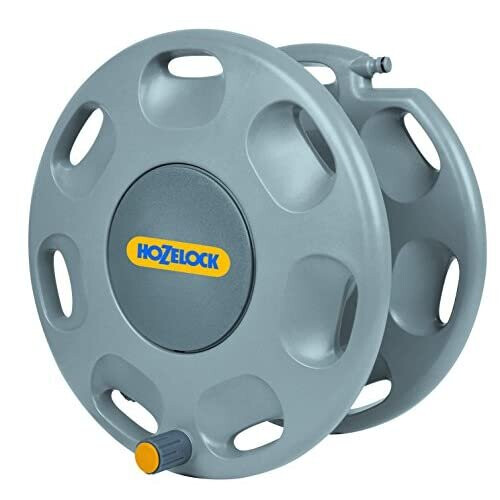 Hozelock Hozelock 2390D0000 60m Wall Mounted Reel without Hose-Assortment(Green/Gray)
