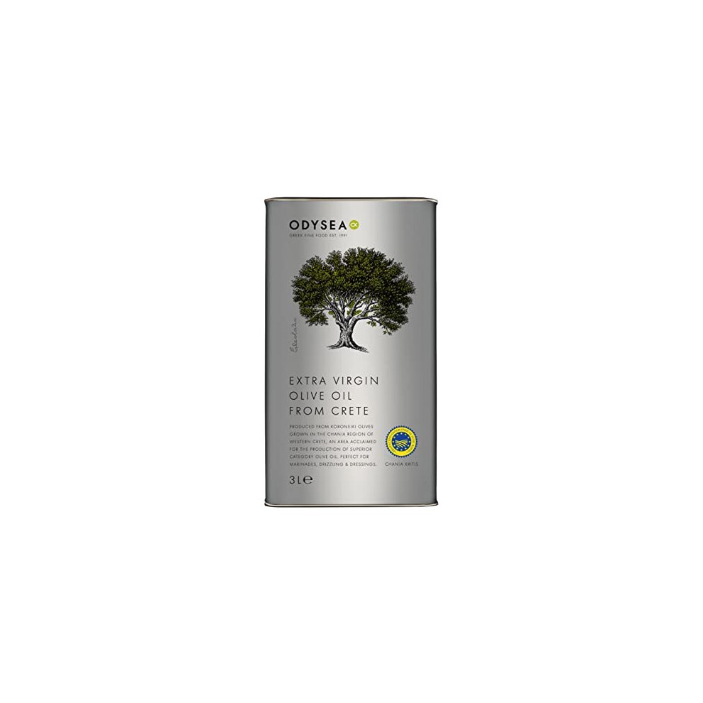 Odysea Greek Extra Virgin Olive Oil Pgi Chania 3L