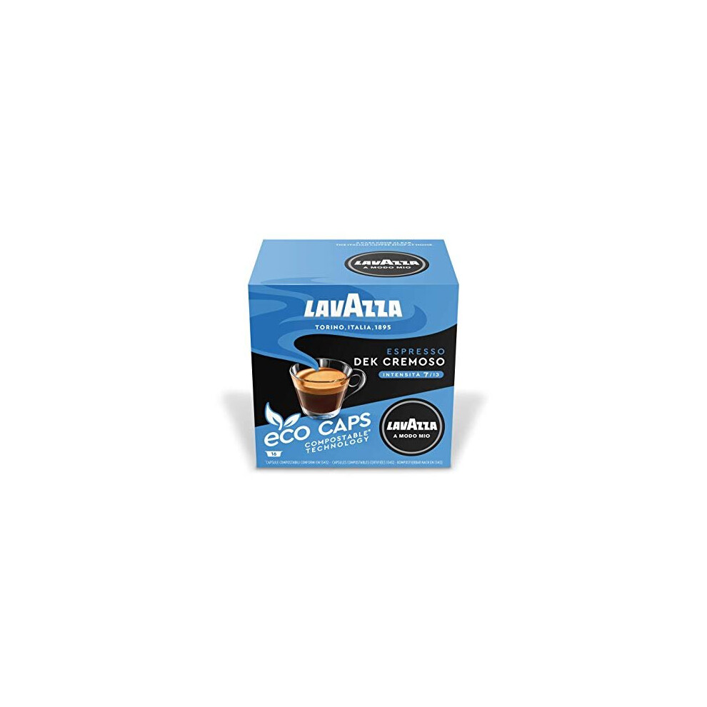 Lavazza A Modo Mio Dek Cremoso Coffee Capsules (3 Packs of 16)