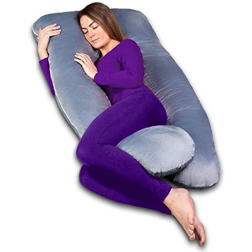 Byre Pregnancy Pillow - U-shape Maternity Full Body Support Removeable Cover