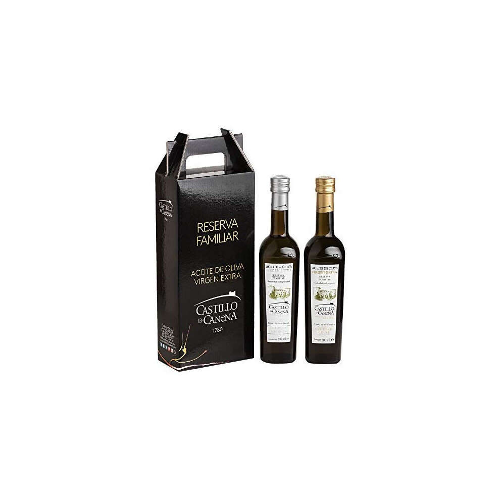 Castillo de Canena Family Reserve - Extra Virgin Olive Oil - 2 Bottles of 500 ml Arbequina and Picual by Oliva Oliva Internet SL-image-OPC-P8WCZK7-NEW