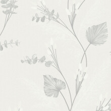 Holden Decor Opus Amarante Dove Wallpaper 36250 - Italian Heavyweight Vinyl, Metallic Embossed Fabric Effect, Scrubbable, 10.05m x 53cm