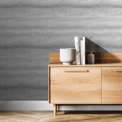 Muriva Muriva Semper Marble Silver Wallpaper 189501 2