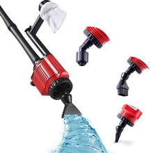 Upgraded Electric Gravel Cleaner Fish Tank, 6 in 1 Sludge Extractor, Tank Siphon, Water Changer, Sand Cleaner, Water Flow, Water Shower, 18.5"-45
