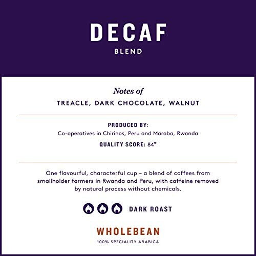 Union Roasted Coffee - Whole Coffee Beans - Decaf - 1kg 1