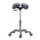 Master Massage Berkeley Ergonomic Split Style Saddle Stool Rolling Stool Dentist Chair Swivel Stool in Royal Blue 3