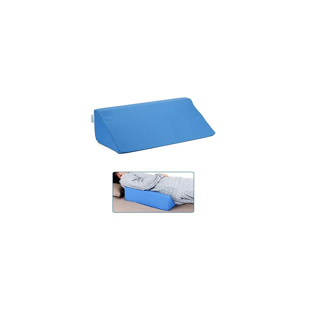 Pillow Wedge for Sleeping Foam Incline Pillow Bed Wedge for Adults, Side Sleeper, Pregnancy Belly, Back Body Positioning Support Pillow Wedg