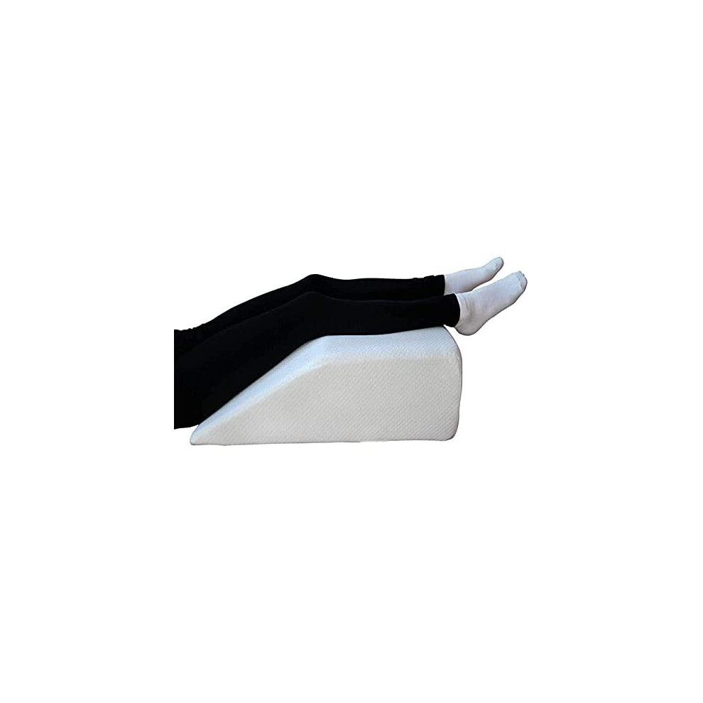 Trade Court Leg Pillow - Elevating Body Wedge Rest Support Upholstery Foam - Breathable Washable Quilted Cover - Post-Surgery, Ligament Frac
