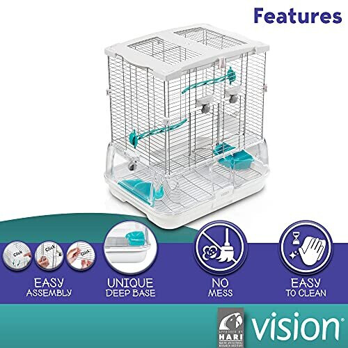 Vision Cage/ Home for Birds Regular, 47.5 x 35.6 x 50.8 cm, Small 2