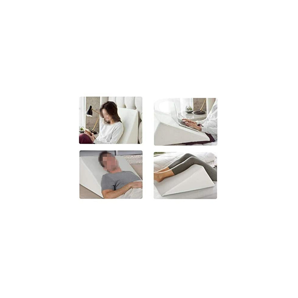 Goldstar 41Cm Bed Wedge Pillow For Back Pain Snoring Gerd Acid Reflux Heartburn Indigestion Respiratory Problems. Ideal Sleeping Reading Res