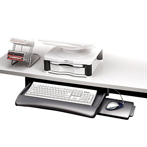 Fellowes Fellowes UnderDesk Keyboard Manager - Keyboard drawer with mouse tray - platinum 2