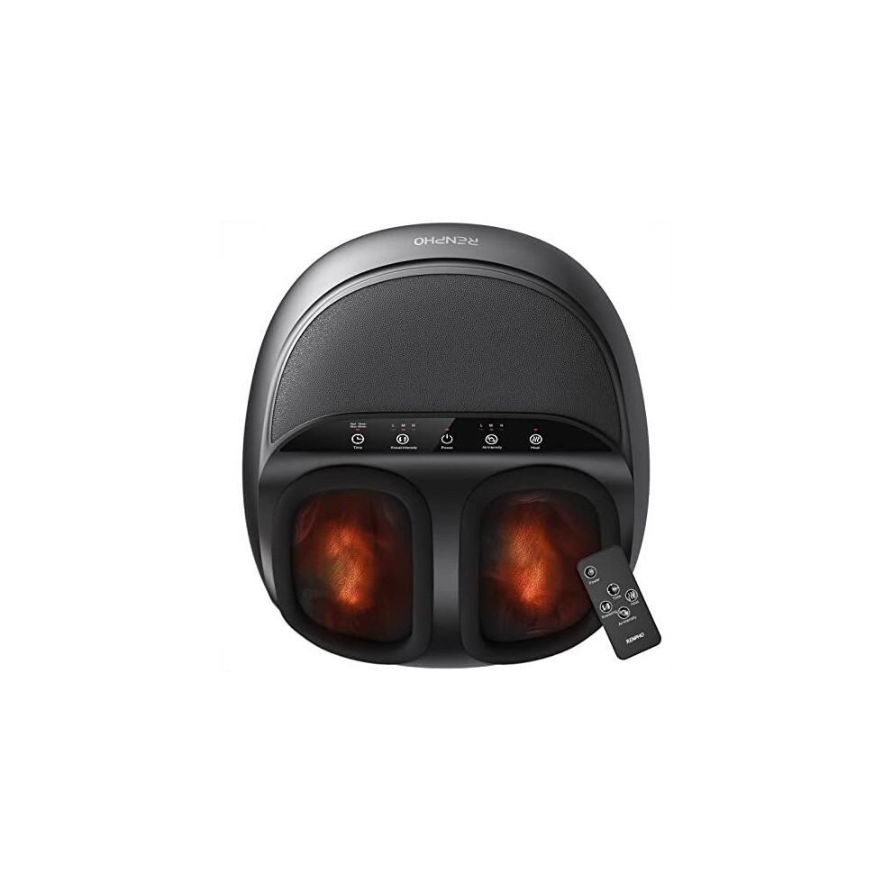Renpho Foot Massager With Heat, Shiatsu Foot Massage Machine, Deep Kneading For Relieve Pains From Plantar Fasciitis And Tired Feet - Remote Cont