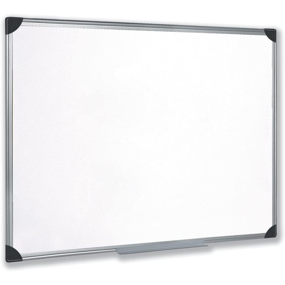 5 Star Office 5 Star Easy Office Supplies (W900xh600mm) Whiteboard Drywipe Magnetic With Pen Tray And Aluminium Trim