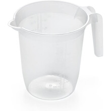 Addis 518006 Measuring and Mixing Jug with Handle, Plastic, 1 Liter, Transparent