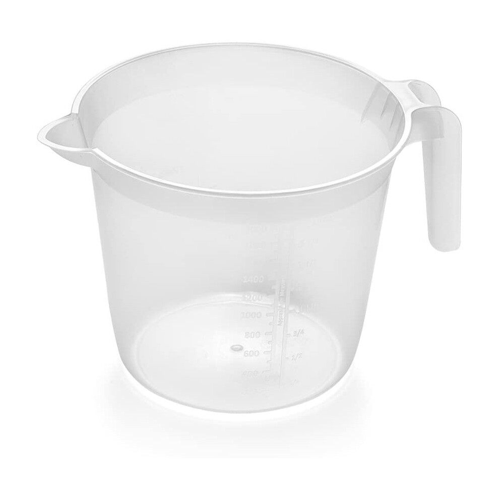 Addis 518007 Measuring and Mixing Jug with Handle, Transparent